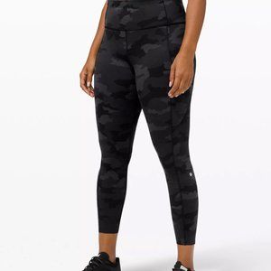 Lululemon Fast and Free Camo Tight 25"